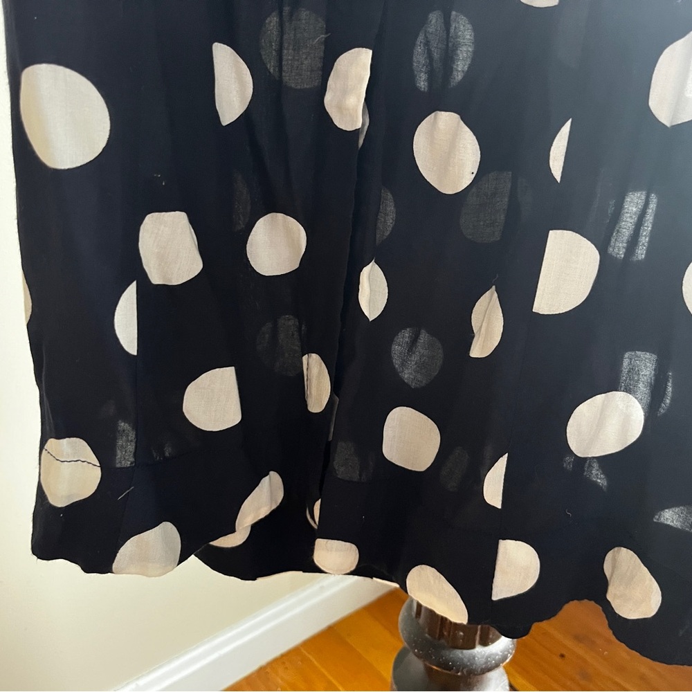 Maeve Black & White Polka Dot Skirt - Picture 9 of 15